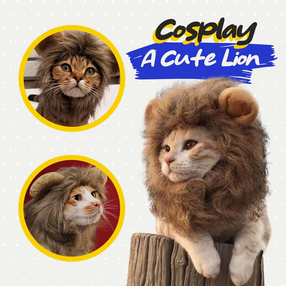 Cat Lion Mane - Criniera di Leone per Cane/Gatto