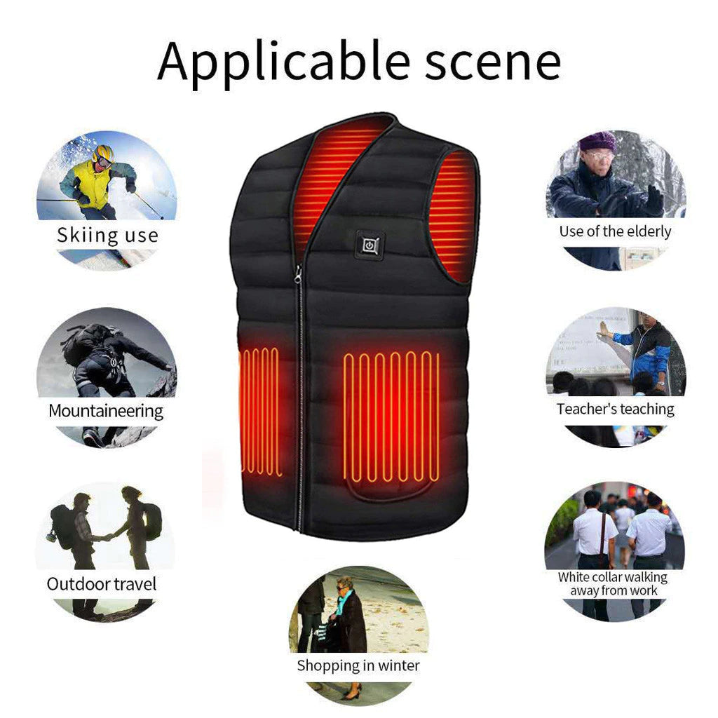 Heated Vest cmfortable with 3 heat settings