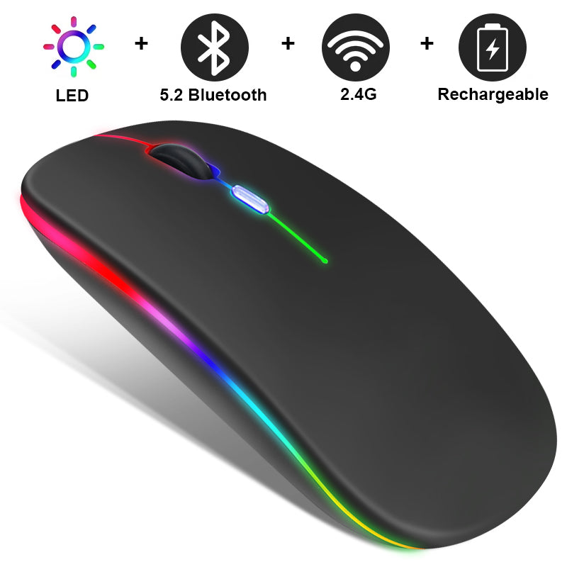 mouse a led bluethoot e wireless