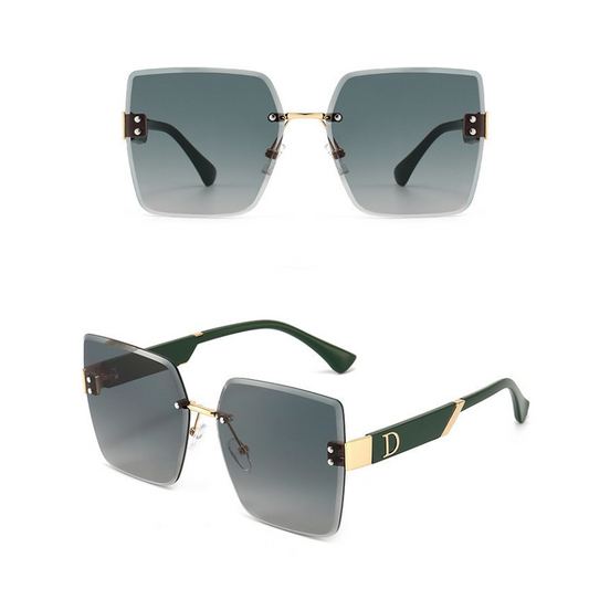 Fashion Luxury Rimless Sunglasses