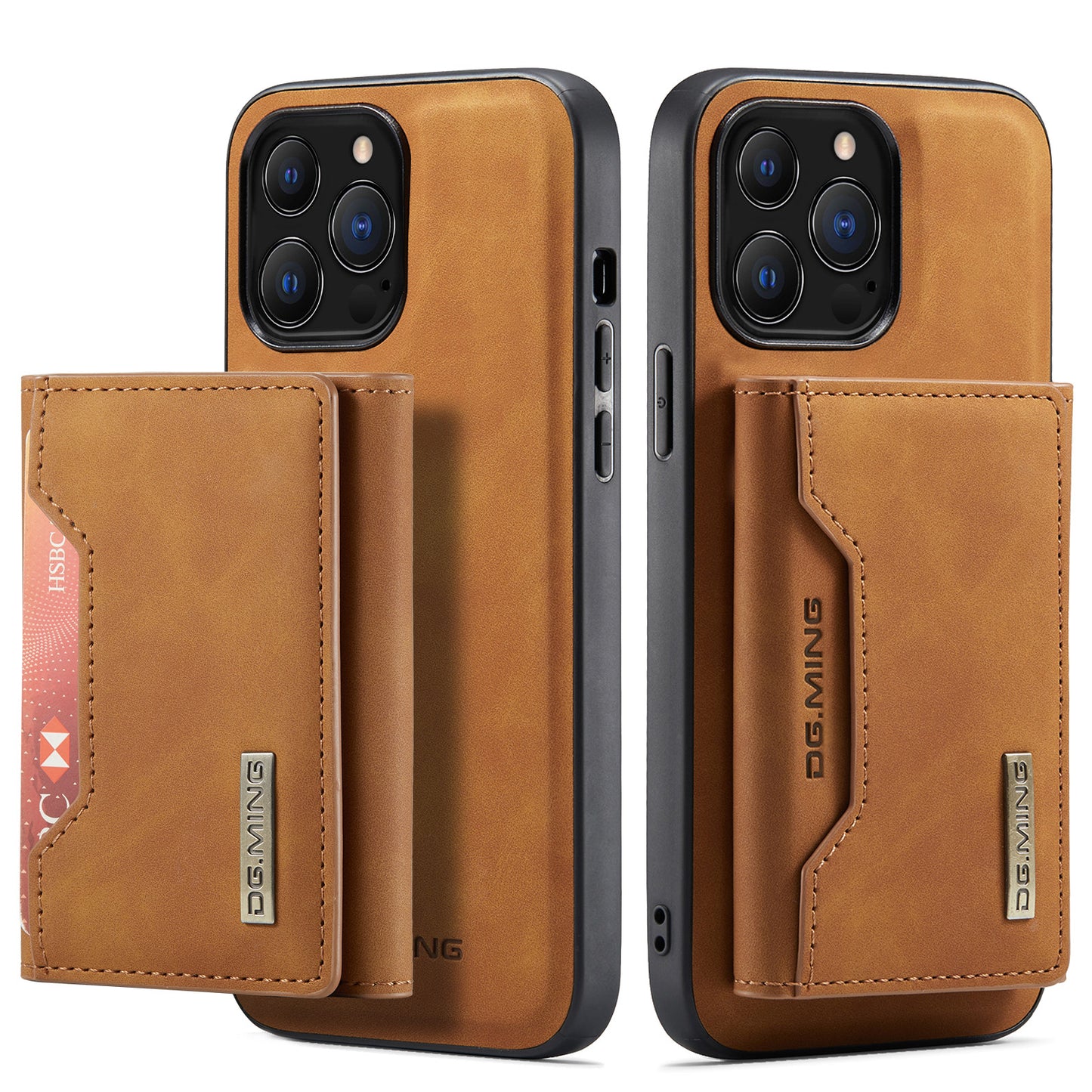 Leather case for iPhone 2 in 1 with wallet