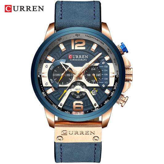 Curren Mens Watch with Chronograph with Box