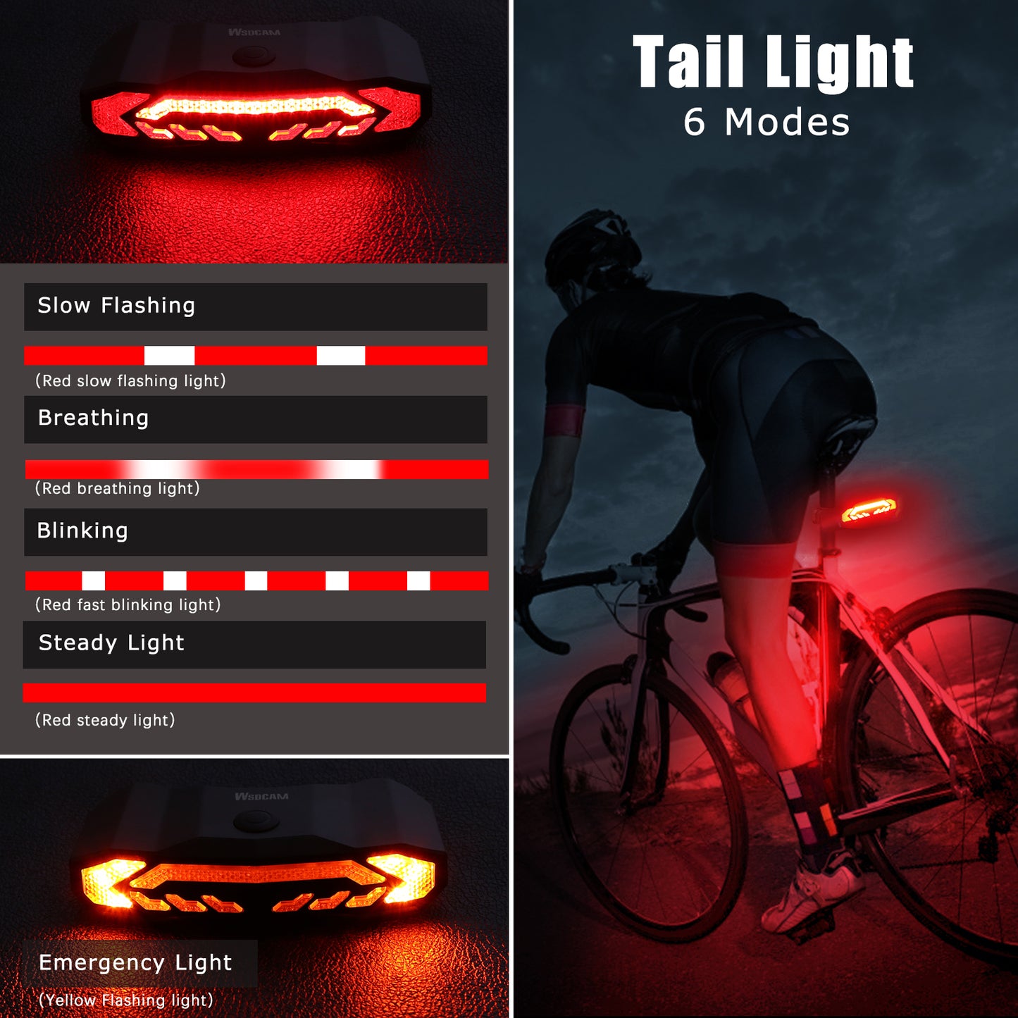 Bike Tail Turn & Brake Light with Remote